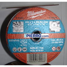 Dischi smerigliatrice taglio 1mm - dm 115 MILWAUKEE 