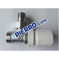 Valvola a squadra termostatizzabile con attacco per tubo rame, pex e multistrato 3/8 ARTECLIMA Valvola a squadra termostatizzabile con attacco per tubo rame, pex e multistrato 3/8 ARTECLIMA