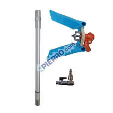 Abbacchiatore pneumatico con asta fissa 2,5 mt e rubinetto BREVETTATO ANTIUSURA olive scuotitore ad aria compressa