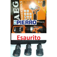 ESAURITO Avvitatore Trapano batteria bs 12 c2 AEG