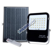 Faro solare BATTERIA RIMOVIBILE  led in Alluminio 100w con pannello non Integrato Proiettore faretto