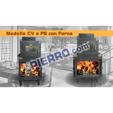 Termocamino con  Forno cv e ps  ETAKAMINI 