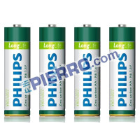 ESAURITO Batterie PHILIPS long life stilo confezione 4 pezzi batteria