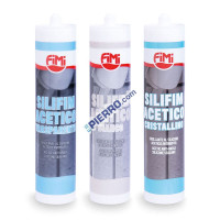Sigillante siliconico trasparente antimuffa a reticolazione acetica silicone