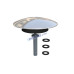Tapparello - VASCA CON COLONNA - tappaguasti dispositivo di apertura e chiusura per vasche tappo in acciaio cromato ø 73 mm BOBOMINI click clack