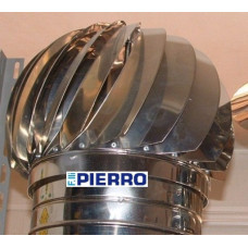 Terminale con testa rotante eolico acciaio universale diametro 210/250 PALLATEX